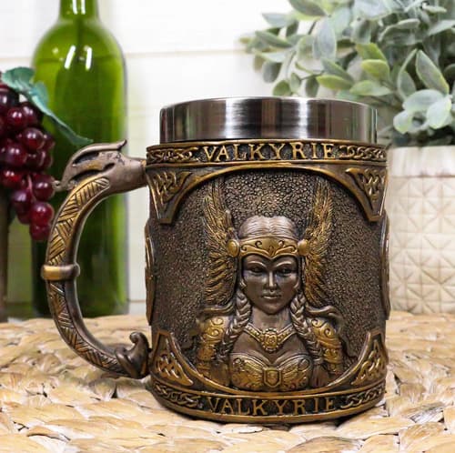 Taza De Cafe Legends Of Valkyrie Mug - A Pedido_exkarg Marrón 4