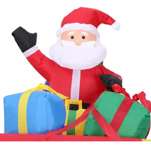Papa Noel En Trineo - A Pedido_exkarg Rojo 3