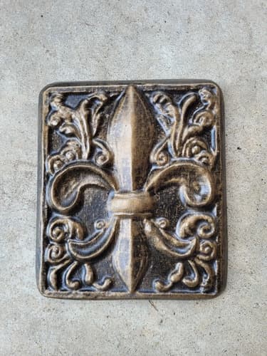 Placa Decorativa De Pared Con Flor De Lis - A Pedido_exkarg Fleur