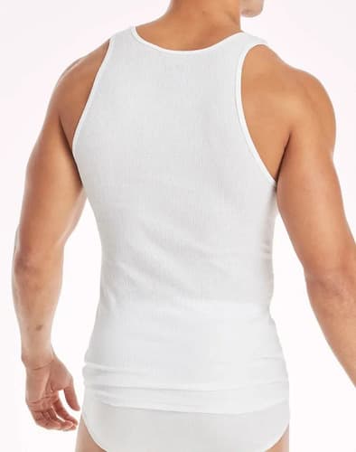 Pack Musculosas Hanes Original Usa - A Pedido_exkarg Blanco S 3