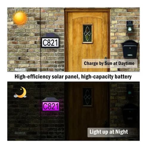 Placa Domiciliaria Solar - A Pedido_exkarg Negro 5