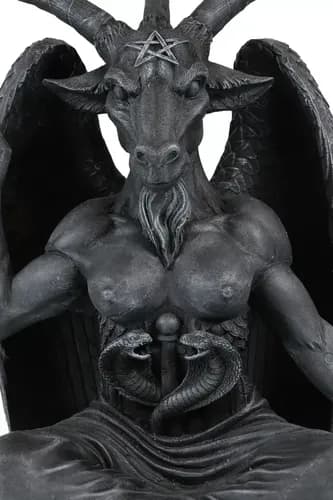 Estatua De Cabra Sabatica - A Pedido_exkarg Gris Oscuro 2