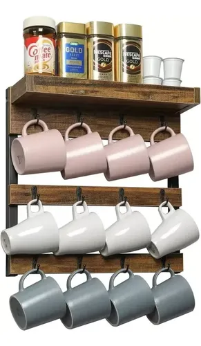 Repisa Porta Tazas - A Pedido_exkarg Marrón 2