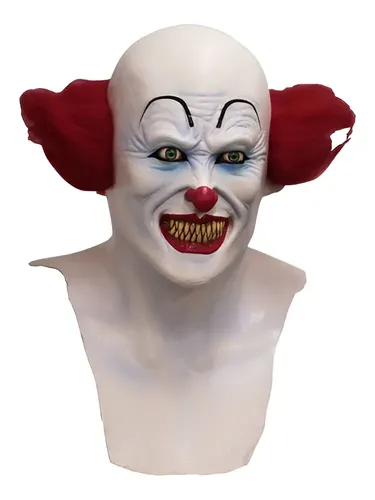 Máscara De Payaso Eso Scary Clown Halloween Ghoulish Blanco 2