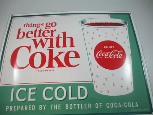 Cartel Coca Cola Enamelware Sign Retro - A Pedido_exkarg Zzz 2