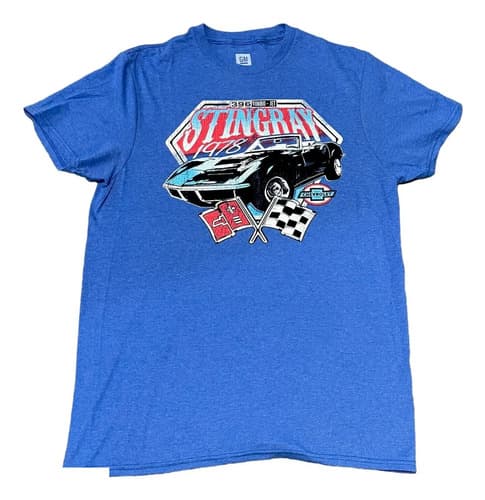 Remera Chevy Chevrolet Corvette Stingray - A Pedido_exkarg Azul 38