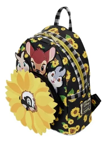 Mochila Bambi Sunflower Friends Loungefly - A Pedido_exkarg Negro Liso 3