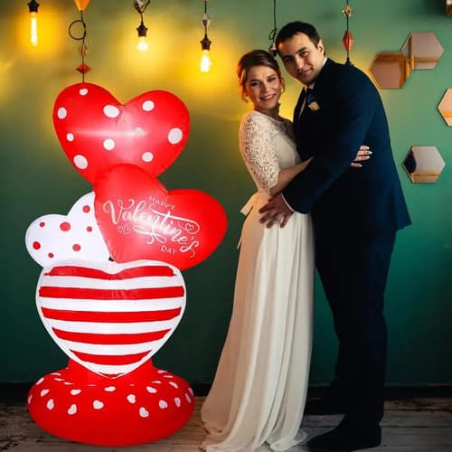 Inflable San Valentin Heart Outdoor - A Pedido_exkarg Rojo 3