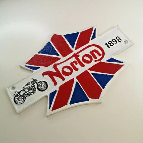 Cartel  Decorativo Manx Norton Motorcycle - A Pedido_exkarg X 2