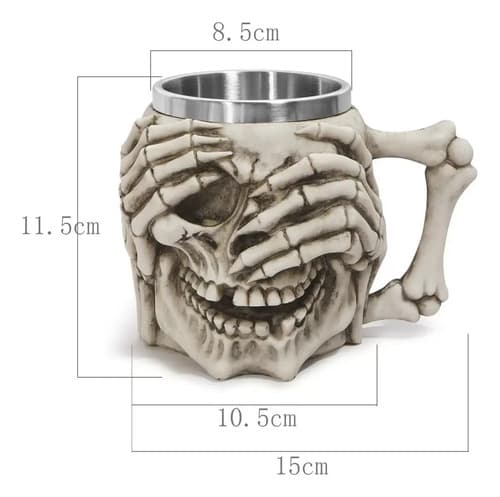 Taza Calavera Gothica - A Pedido_exkarg Piel 3