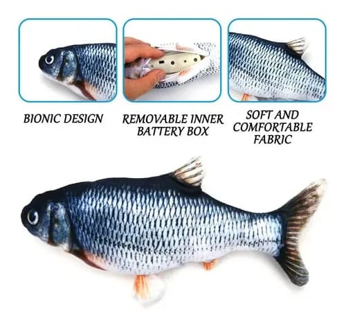 Juguete Para Gatos,pescado Movedizo - A Pedido_exkarg 5