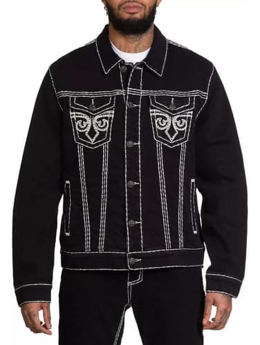 Campera Affliction Men's Denim - A Pedido_exkarg Negro 38 4