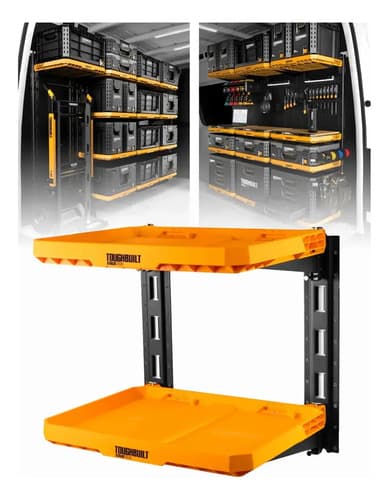 Sistema Organizador Stacktech 2 Estantes - A Pedido Negra 8