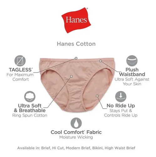 Paquete Bombachas Hanes De Corte Alto - A Pedido_exkarg Negro 90 3