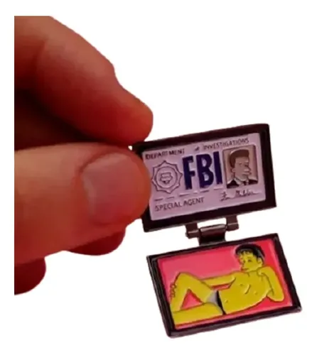 Prendedor The Simpsons Fbi Fox Mulder - A Pedido_exkarg