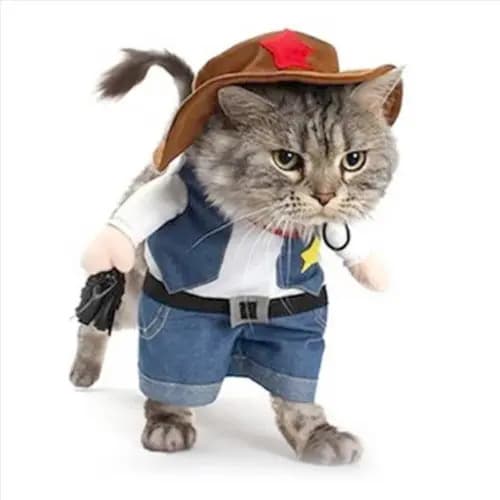Disfraz Para Gatos Cowboy - A Pedido_exkarg
