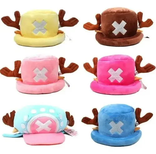Sombrero De Tony Tony Chopper De One Piece, Rosa Y Celeste Chopper Rosa Celeste Único Liso 3