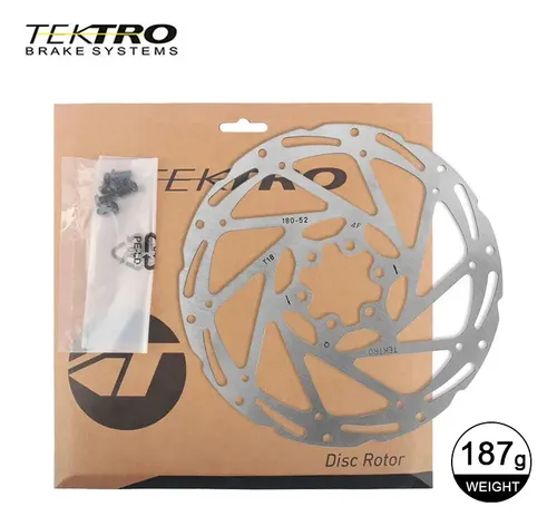Disco De Freno P/ Bici Tektro 160/180/203 - A Pedido_exkarg Plateado 2
