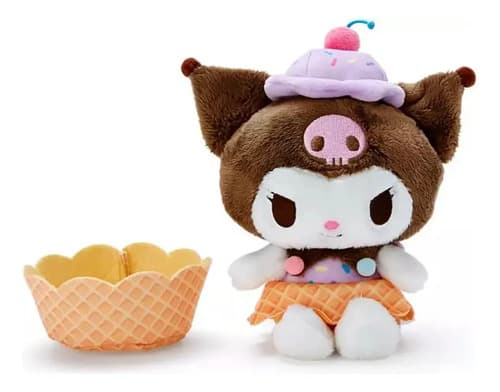 Muñeco Peluche Sanrio Kuromi Chromi Fluffy - A Pedido_exkarg Marrón 3