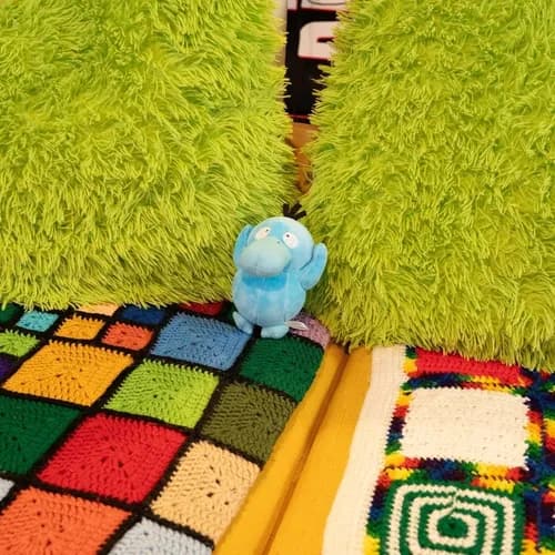 Muñeco Peluche Pokemon Shiny Psyduck 7  - A Pedido Azul 4