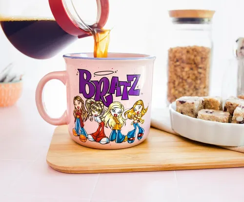 Taza Ceramica Bratz Pink - A Pedido_exkarg Rosa 3