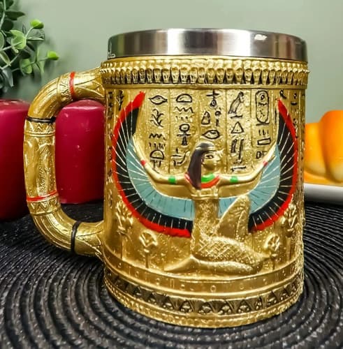 Taza De Cafe Egyptian Theme Winged - A Pedido_exkarg Marrón 5