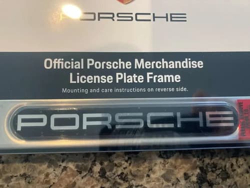 Portapatentes Porsche Original - A Pedido_exkarg Plateado 2