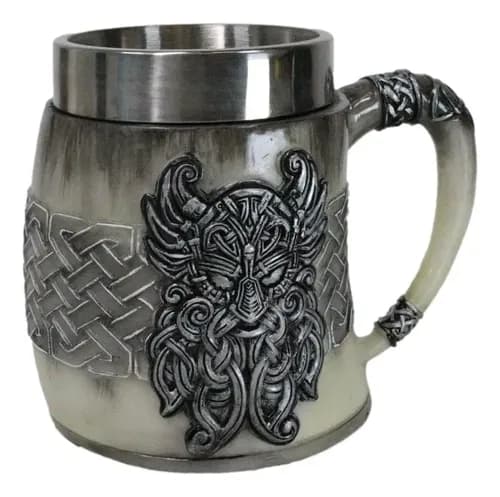 Taza De Cafe Gothic Viking Horned - A Pedido_exkarg Gris 4