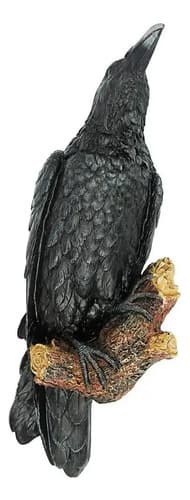 Escultura Pajaro Decorativo Design Toscano - A Pedido_exkarg Negro 4