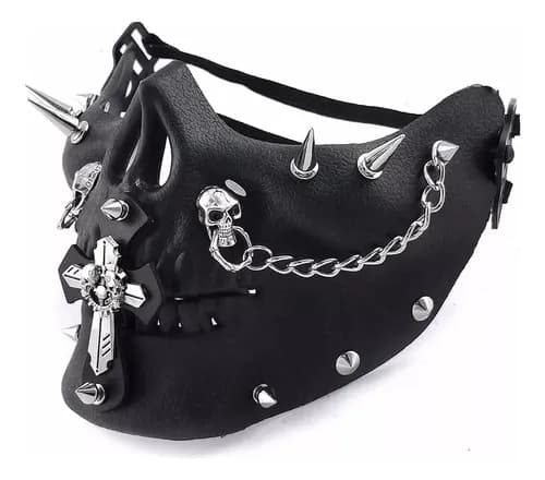 Mascara Cuero Cross Steampunk - A Pedido_exkarg Steam 4