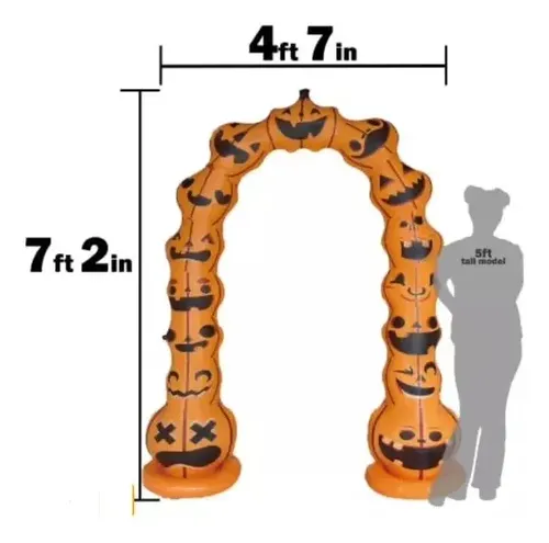 Inflable Arco 7 Ft Halloween - A Pedido_exkarg Naranja 2