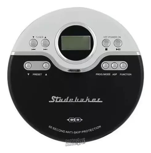 Reproductor De Cd Portatil Studebaker - A Pedido_exkarg Negro 3