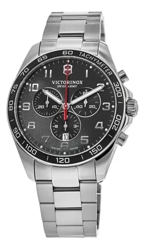 Reloj  Victorinox Swiss Fieldforce  Chrono - A Pedido_exkarg Plateada