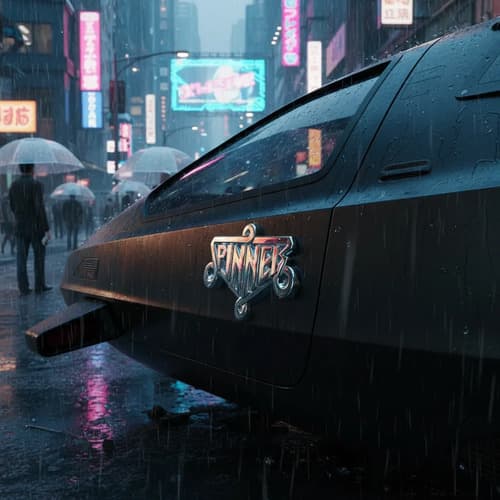 Emblema Blade Runner 2049 Spinner Licensed - A Pedido Plateado