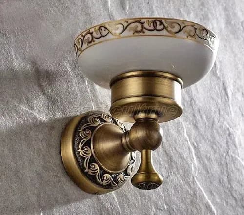 Jabonera Antique Brass Wall - A Pedido_exkarg Dorado 6