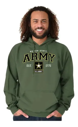 Hoodie Us Armed Forces Army - A Pedido_exkarg M Verde 2