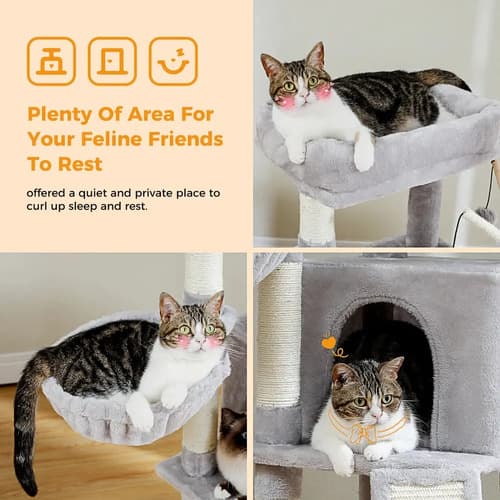 Rascador Para Gatos + Escalador Condo - A Pedido_exkarg Beige 3