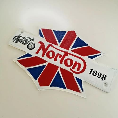 Cartel  Decorativo Manx Norton Motorcycle - A Pedido_exkarg X 3