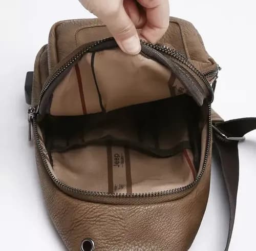 Mochila Crossbody Bag Jeep - A Pedido_exkarg Negro Liso 4