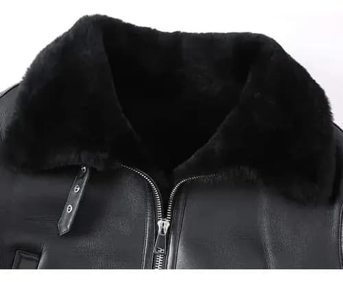 Campera Women's Black Raf Shearling B3 - A Pedido_exkarg Negro 38 4