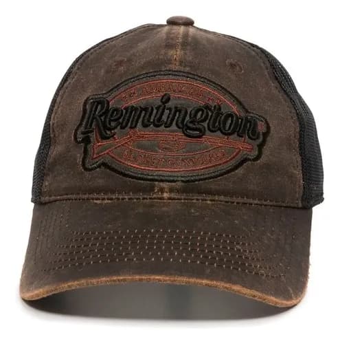 Gorra Usa Remington Cafe Malla Talla Unitalla Liso 2