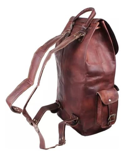 Mochila Brown Unisex Handmade - A Pedido_exkarg Marrón Oscuro 2