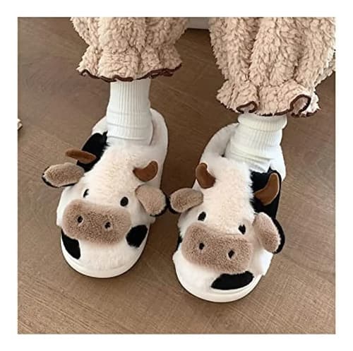 Pantuflas Cute Cow - A Pedido_exkarg Marrón 40 Ar 4