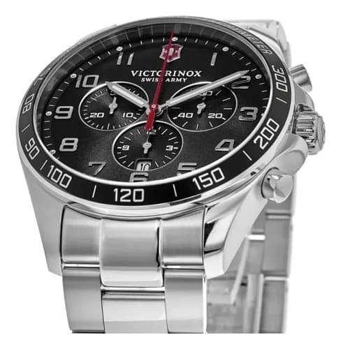 Reloj  Victorinox Swiss Fieldforce  Chrono - A Pedido_exkarg Plateada 2