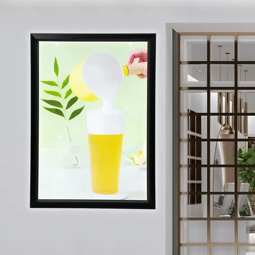 Marco De Póster Led De 24*33'' Retroiluminación - A Pedido Negro 3