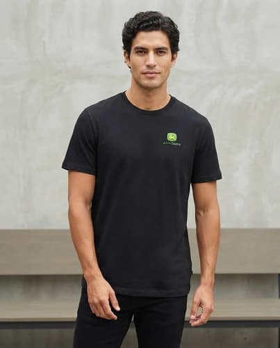 Remera John Deere Men's Embroidered - A Pedido_exkarg Negro M
