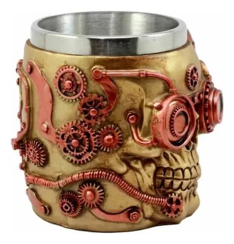 Taza De Cafe Metallic Copper Steampunk - A Pedido_exkarg Cobre 3