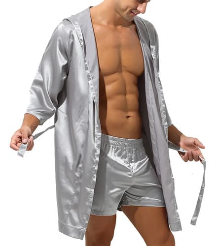 Pijama Bathrobe Hooded - A Pedido_exkarg Azul Xxx 6