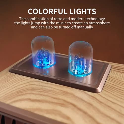 Parlante Retro Bluetooth Speaker - A Pedido Marrón 3