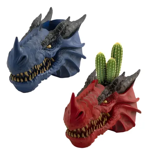 Set Macetas Dragon Head - A Pedido_exkarg Rojo